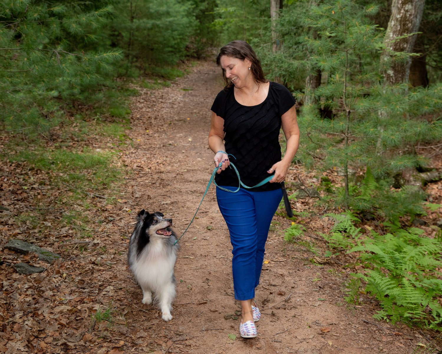 Courtney Snyder, DVM and Fizzgig the Sheltie dog - Pawsome Vet Care - Enfield Connecticut