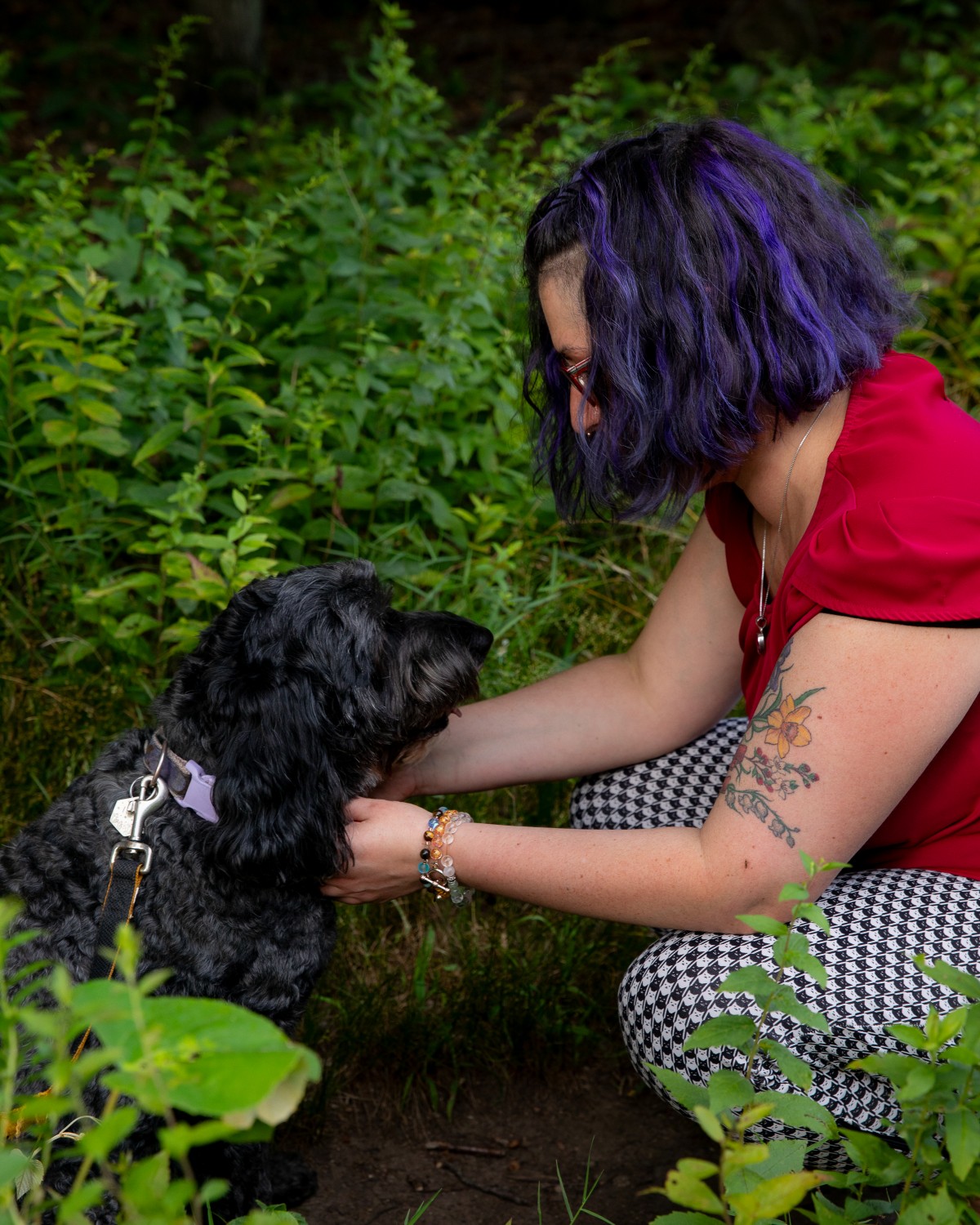 Marie Bates, BSc, BVMS & her naughty dog, Anara - Pawsome Vet Care - Enfield Connecticut